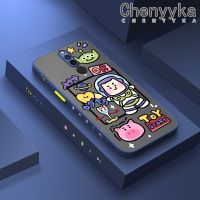 เคส Chenyyka สำหรับ Xiaomi Redmi 8 8A เคส8A Pro ขอบสี่เหลี่ยมคนต่างด้าวแสงการ์ตูนทอยสตอรี่ฝ้าบางเคสซิลิโคนแข็งเคสมือถือกันกระแทกคลุมทั้งหมดเคสป้องกันเลนส์กล้อง