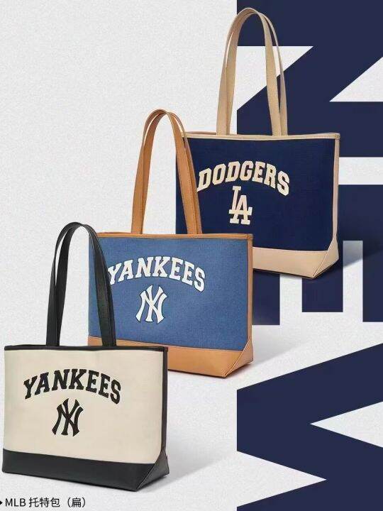 mlb-official-ny-korean-ml-tote-bag-summer-new-bucket-bag-fashion-all-match-men-and-women-with-the-same-shoulder-bag-travel-commuter-bag