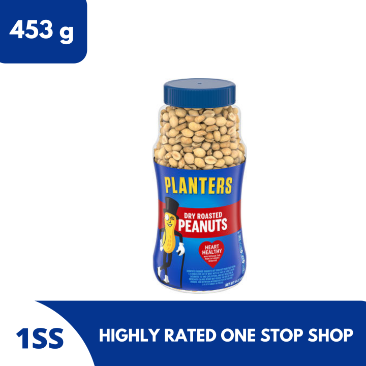 Planters Dry Roasted Peanuts, 453g Lazada PH