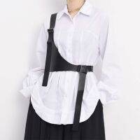 Women Girl 39;s Leather Fashion Gothic Waist Belt Straps Vest Harness Underbust Top er Bustier Girdle Decorative Shirt