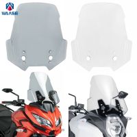 ✐แผ่นกันกระจกรถจักรยานยนต์กระจกบังลมสำหรับ KAWASAKI Versys 650 KLE650 ABS LT 2015 2016 2017 2018 2019 2021 2020