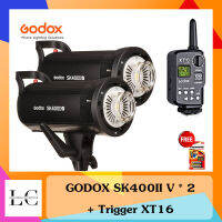 แฟลชสตูดิโอ SK400II V  แฟลชสตูรุ่นใหม่ล่าสุด พร้อม ทริกเกอร์ XT16 แถมฟรีถ่าน AA ประกันสินค้า 2 ปี