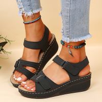 ขายดีที่สุด ioztt2023 - /☸❐◄ Fashion Wedges Women 39;s Sandals Non-Slip Platform Sandalias Mujer Pu Leather Rome Female