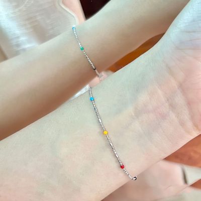 [COD] Colorful Doudou bracelet female niche design dripping glaze stacked with 2022 new ins girlfriends
