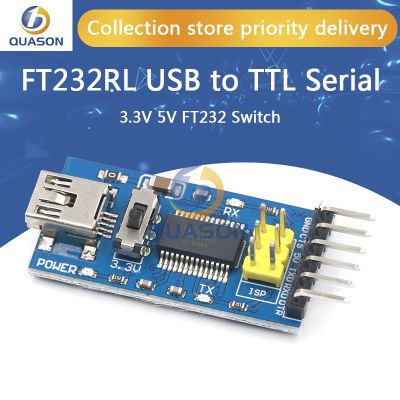 1pc Basic Breakout Board for arduino FTDI FT232RL USB To TTL Serial IC Adapter Converter Module for arduino 3.3V 5V FT232 Switch