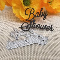 Baby Shower Die Cutting Letters Dies Stencil DIY Scrapbooking Album Card Embossing Craft