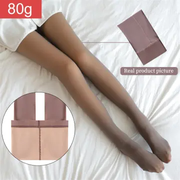 Winter Thick Thermal Fleece Tights Woman Warm Auntumn Pantyhose Sexy  Translucent Stockings Elastic Panty Fashion Leggings