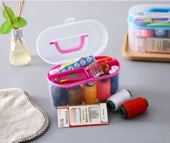 sewing-box-sewing-kit-10-sets-อุปกรณ์เย็บผ้า-ชุดเข็มเย็บผ้ากล่องเข็มด้าย-ชุดเข็มกับด้าย-เข็มเย็บผ้า-เครื่องมือเข็มเย็บผ้าและชุดด้าย