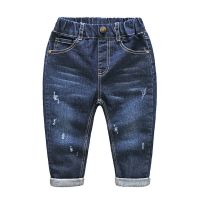 IENENS 2-7Y Fashion Boys Casual Jeans Trousers Baby Toddler Boys Denim Pants Kids Children Slim Long Pants Bottoms Clothing