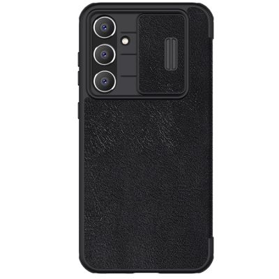 NILLKIN QIN Pro ฝาครอบกล้องแบบเลื่อน,เคสโทรศัพท์หนัง5 ACETOP สำหรับ Samsung Galaxy S23 FE 5G