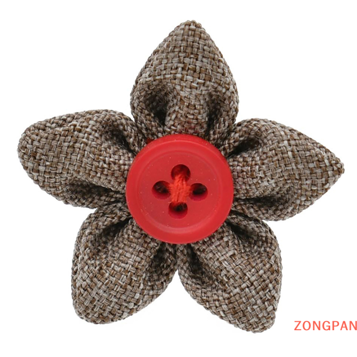 zongpan-ชุดเสื้อของผู้ชายเข็มกลัดติดปกเสื้อเข็มกลัดใบสั้นห้าใบ