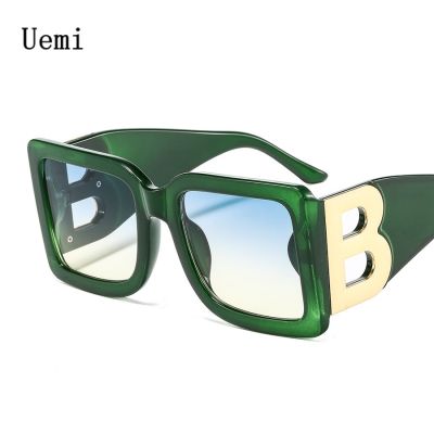 Fashion Designer Square Sunglasses For Women Men Retro Oversized Frame Luxury Sun Glasses Ins Trending Shades UV400 Ladies Eyegl