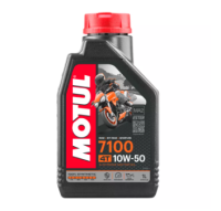 MOTUL 7100 4T 10W50 1 ลิตร น้ำมันเครื่อง โมตุล 7100 น้ำมันเครื่องสังเคราะห์ 100% เอสเตอร์สังเคราะห์ เหมาะกับ ทางเรียบและวิบาก