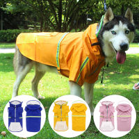 2XL-5XL Dog Raincoat Reflective Large Dogs Rain Coat Waterproof Jacket Jumpsuit Outdoor Dog Clothes Dog Supplies