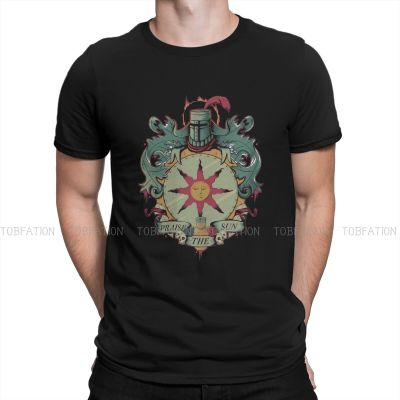 Dark Souls Solaire Sign Tshirt Vintage Alternative MenS Clothing Tops Oversized Cotton O-Neck T Shirt 【Size S-4XL-5XL-6XL】