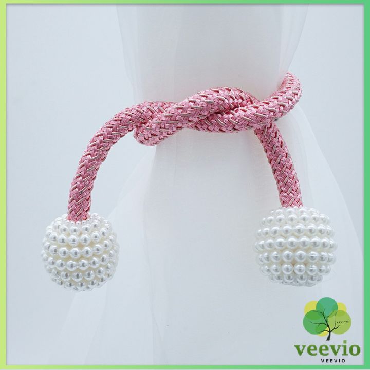 veevio-เชือกมัดผ้าม่าน-หัวแม่เหล็กสําหรับผูกผ้าม่าน-curtain-tie-buckle