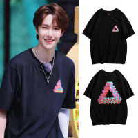 【leee】【 S-3XL 】Wang Yibo 2021ฤดูร้อนใหม่เสื้อยืดสำหรับทั้งหญิงและชายผ้าฝ้ายแขนสั้นสวมใส่เสื้อผ้าขนาดใหญ่สาวเทรนด์เสื้อนักเรียน2020 YiBo