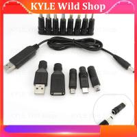 KYLE Wild Shop USB 5V to DC 5V 9V 12V Micro USB Mini 5pin Type C male female Power Boost Line Plug Step UP Module Converter Adapter Cable q1