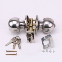 Rotation Round Door Knob Handle Stainless Steel Entrance Passage Lock With Kep S Door Hardware Locks