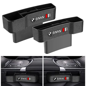 Universal Car Seat Gap Organizer PU Leather Auto Console Side Pocket Seat  Crevice Storage Box Interior Accessory For BMW G30 F30
