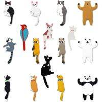 Cartoon Animal Wall Decorative Hook Cat Dog Bird Bear Raccoon Whiteboard Sticker Refrigerator Kids Gifts Home Decoration Hook