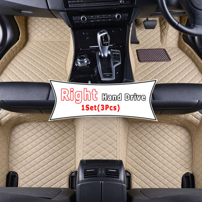 RHD Leather Car Floor Mat for Honda Accord 2008 2009 2010 2011 2012 Custom Waterproof Car Carpets Car Interior Accessories Car Styling