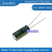 100 PCS  6.3V 1800UF 8X16 high frequency low resistance electrolytic capacitor 1800UF 6.3V 8*16 WATTY Electronics