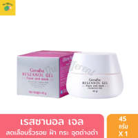 Reszanol Gel เจล ฝ้ากระ จุดด่างดำ ริ้วรอย สำหรับผิวแพ้ง่าย (1 กระปุก 45 กรัม) สารสกัดจากเปลือกองุ่นแดง ปราศจากแอลกอฮอล์ และน้ำหอม