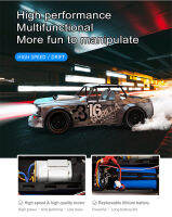 2.4G LED Light Full ScaleFour Wheel Drive Drift Car 30KmH High-Speed Car Proportional Control Racing Cars for Boys Toys