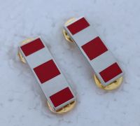 tomwang2012.PAIR U.S. Marine Corps CHIEF WARRANT OFFICER 3 (CW3) BRITE PIN ON RANK INSIGNIA BADGE