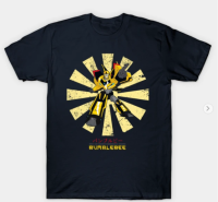 classic Bumblebee Retro Japanese Transformers T-Shirt Mens 100% Cotton Round Neck Short Sleeve T-Shirt