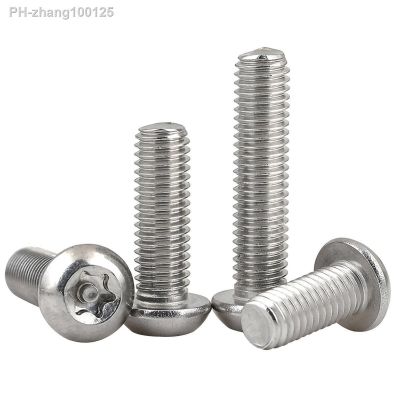 M3 M4 M5 M6 M8 M10 M12 304 Stainless Steel Tamper Proof Screw Bolts Security Button Head Screws Bolts Round Pan Head Screw Bolts