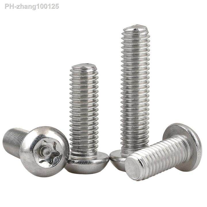 m3-m4-m5-m6-m8-m10-m12-304-stainless-steel-tamper-proof-screw-bolts-security-button-head-screws-bolts-round-pan-head-screw-bolts