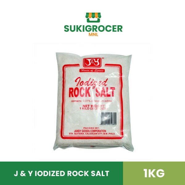 J & Y Iodized Rock Salt 1kg Lazada PH