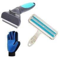 De-Shedding Brush and Hair Remover Roller Set for Dog &amp; Cat, Hair Removal Tools for Long - Short Haired