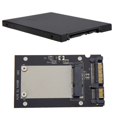 【Booming】 Huilopker MALL MSATA SSD ถึง2.5นิ้ว SATA3 HDD SSD Converter Adapter การ์ดพร้อมเคสป้องกัน7มม