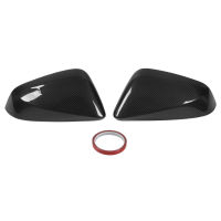 2 Pcs Dry Carbon Fiber Side Mirror Caps Rearview Mirror Cover Trim Replacement for RX350 RX450H NX200 NX300 RHD