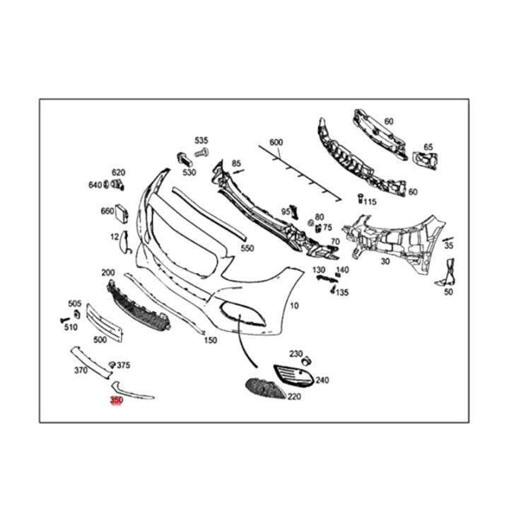 left-amp-right-front-bumper-lip-spoiler-chrome-trim-chrome-trim-front-bumper-trim-for-mercedes-c-class-w205-c180-c200-a2058851374-a2058851474