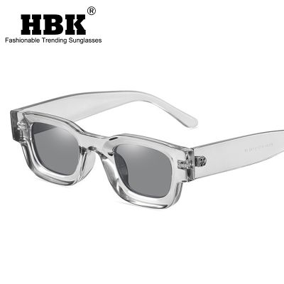 HBK Ins Popular Fashion Small Square Polarized Sunglasses Women Retro Punk Shades UV400 Men Trending Sun Glasses Anti-Blue Light