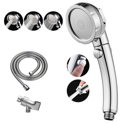 Z&amp;L ABS 3 Modes Adjustable Handheld Bathroom Shower Head with Stop Button Saving Water High Pressure Shower Head  by Hs2023