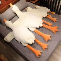 50-160cm Giant Long Plush White Goose Toy Stuffed Animal Big Wings Duck Hug Massage Throw Pillow Boyfriend Cushion For Girl