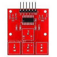 โมดูลควบคุมระบบสัมผัส4ทิศทางเซ็นเซอร์สัมผัส4ช่องสัญญาณระบบสัมผัสความไวสูง4-CH การควบคุมเพลงแบบบอร์ดสำหรับ Arduino สัมผัส