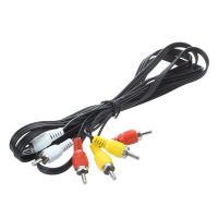 Triple 3 Male RCA Composite Audio Video DVD TV AV Cable 1.4M