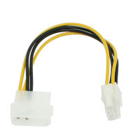 เมนบอร์ด Molex IDE 2-Pin To 4-Pin ATX P4 12V ATX CPU อะแดปเตอร์หัวต่อสายไฟสาย