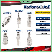 BizHome คอปเปอร์ ข้อต่อสวมเร็ว ข้อต่อลม ข้อต่อสายPU PP SP PH SH Air pipe joint