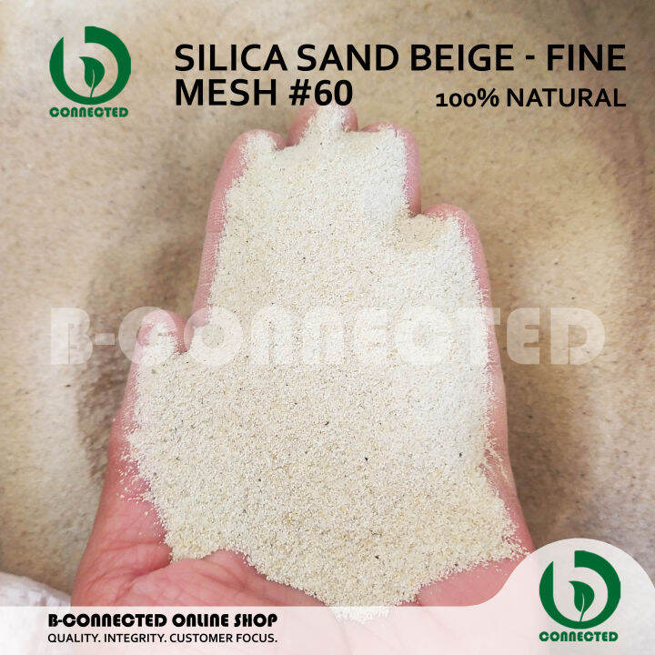 SILICA SAND BEIGE FINE 1 KILO BY BCONNECTED / SANDBLASTING / AQUARIUM