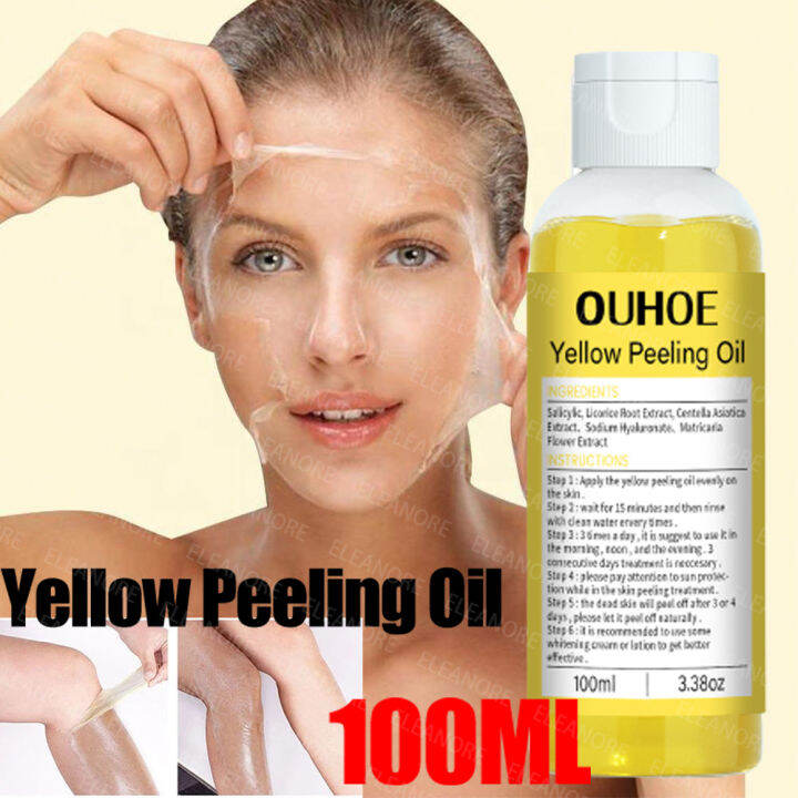 Effective OUHOE Yellow Peeling Oil 100ML Facial Oil body oil For