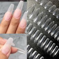 120pcs Nail Capsule Clear full cover nail tips false nails Almond/oval/coffin/square/Stiletto acrylic nails capsule americaine