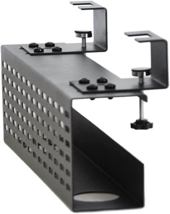 C Clamp Mount Computer Cord Raceway Under Desk Cable Management Tray