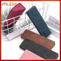 MUBAI เคสแบบแข็ง กล่องใส่แว่นตา ป้องกันการกด หนังพียู กล่องใส่แว่นกันแดด อุปกรณ์เสริมแว่นตา ปลอกหุ้มแข็ง สำหรับผู้หญิง